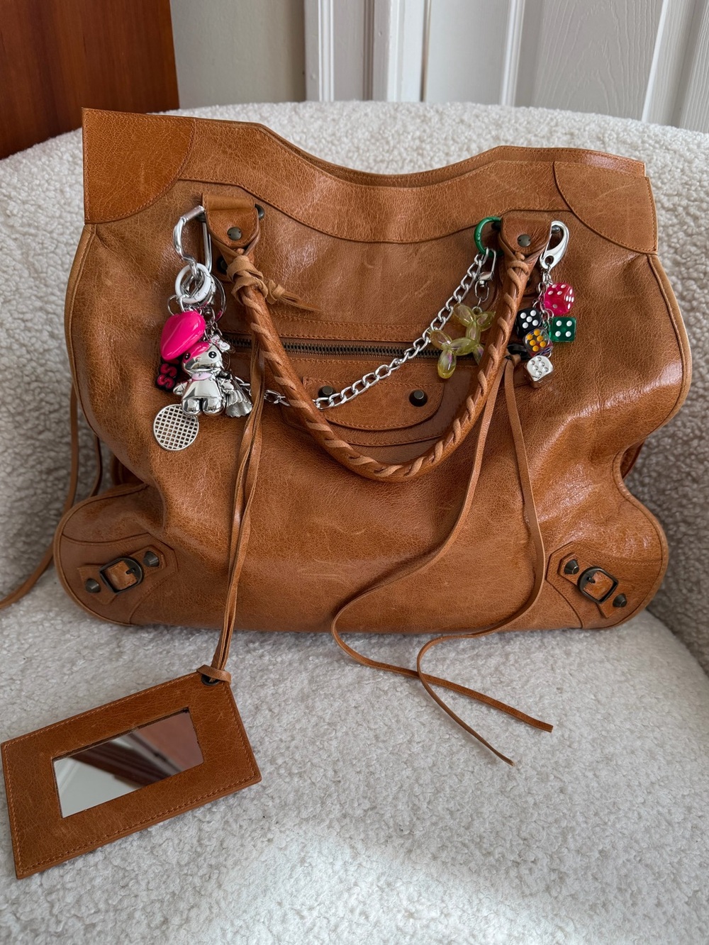 Balenciaga Motocross Classic Mid Afternoon Tote Large